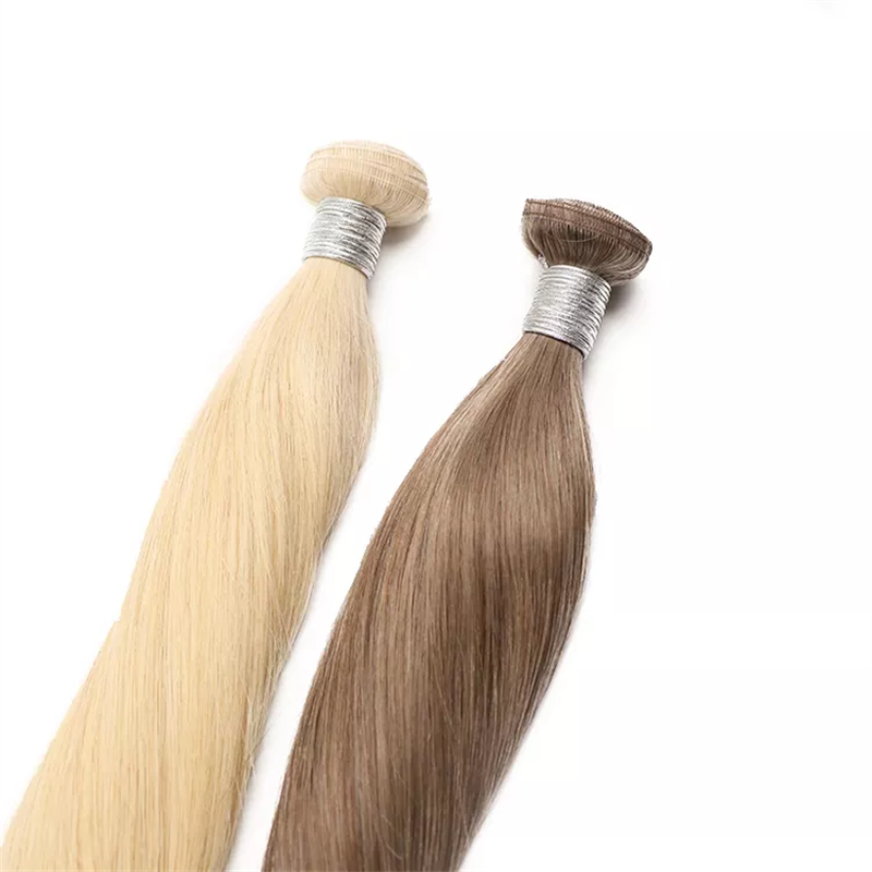 Flat Weft 100% Virgin Remy Hair High Quality No Shedding Flat Weft Hair Extension